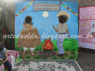 Painel para foto da Festa Junina no CEAN