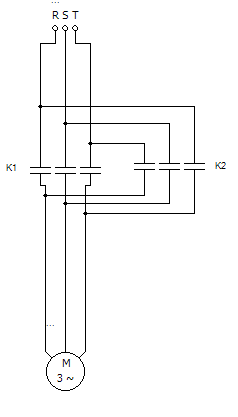 Motor reversing control circuit with limit switch