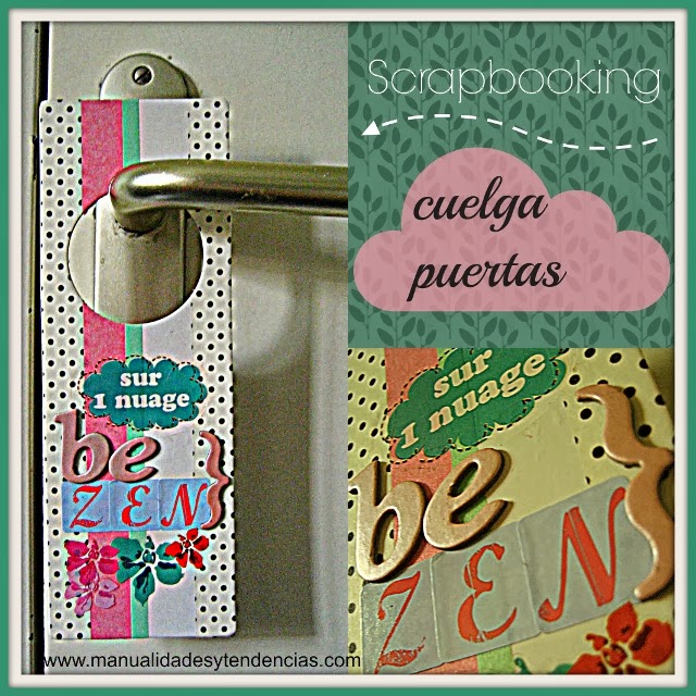 Scrapbooking: cuelga puerta / door hanger / affichette de porte