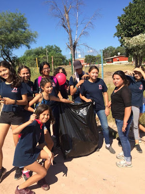 Realiza escuadrón juvenil "FUERZA JOVEN" jornada de limpieza en la comunidad de San Vicente en Álamos