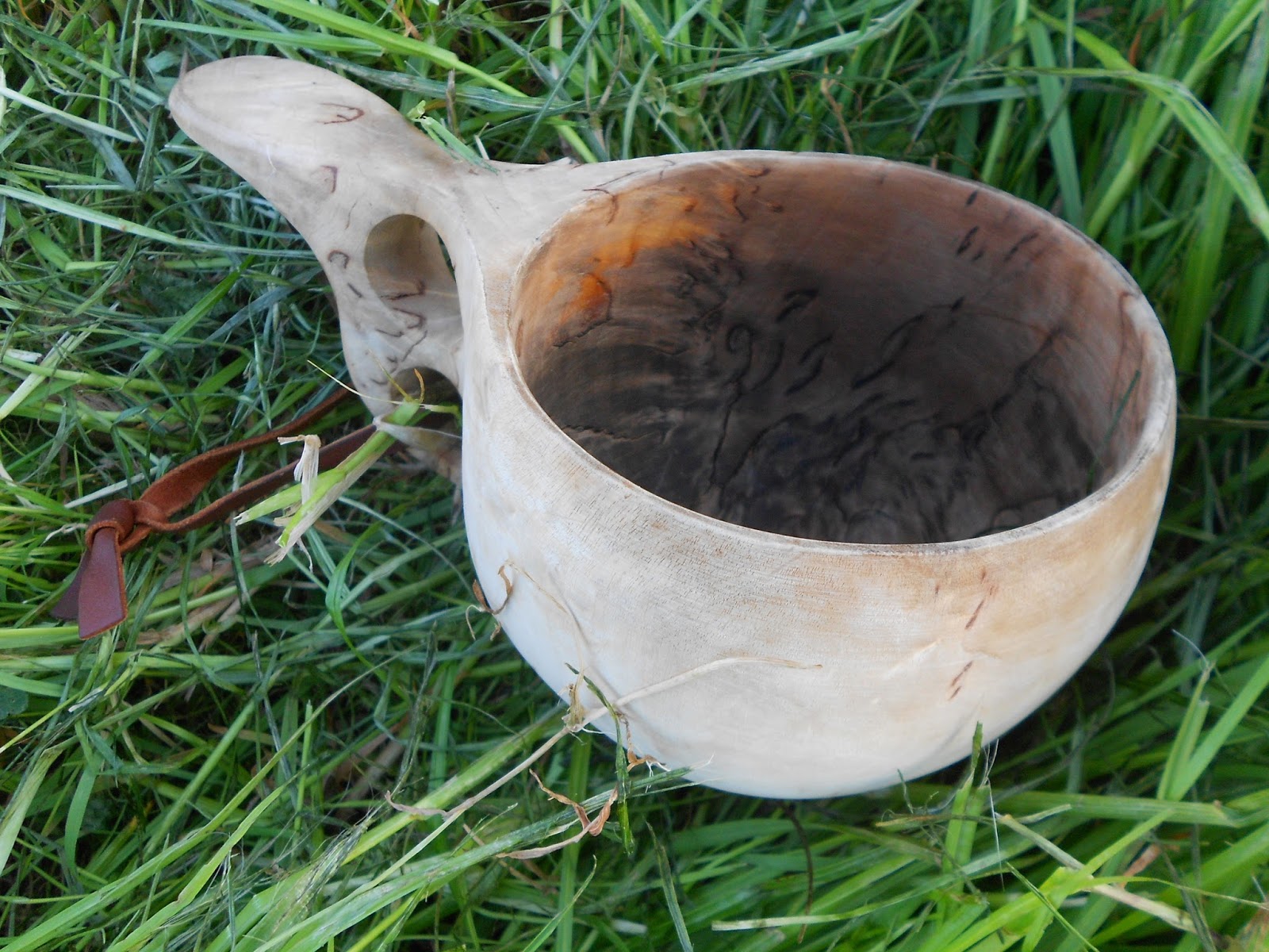 A kuksa (wooden vessel for food or drink) from Finnish Lapland