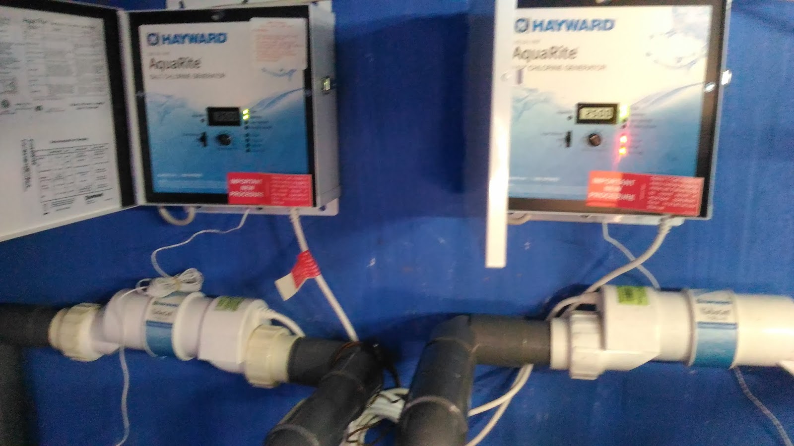 INSTALASI SALT CHLORINATOR DAN HEATER Instalasi Salt Chlorinator dan
