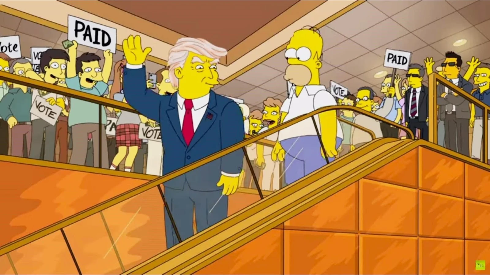 donald trump president in the simpsons