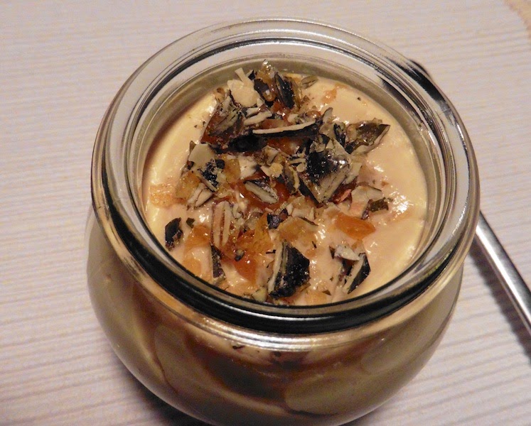 Prostmahlzeit: Espresso-Kernö-Espuma mit Kürbiskernkaramell