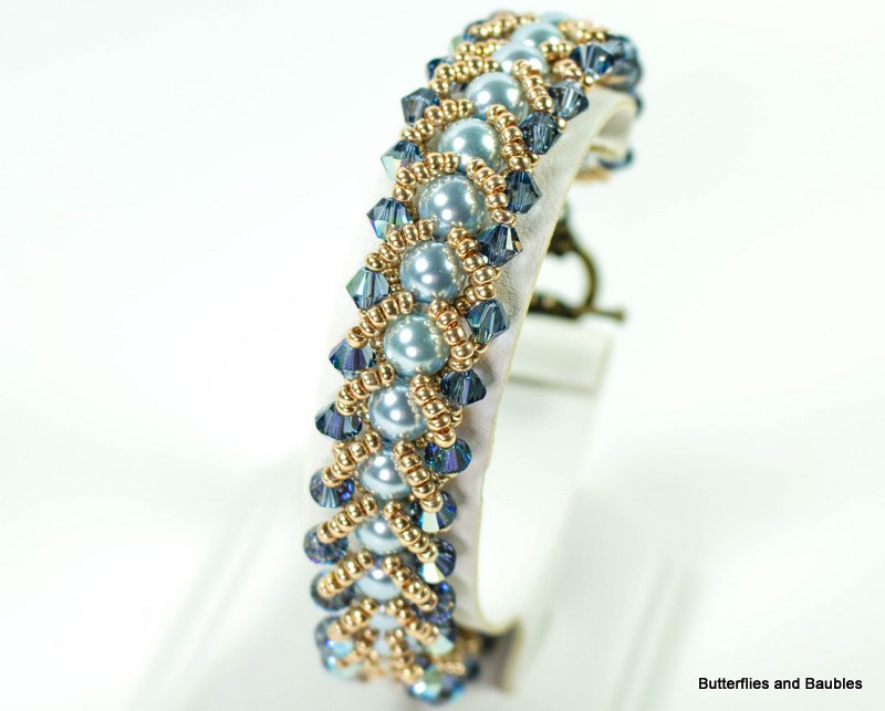 Pretty Beads for this Easy Flat Spiral Bracelet Tutorial The Beading