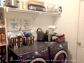 Simple DIY: Updated Shelving for a Small Laundry Room - Simply