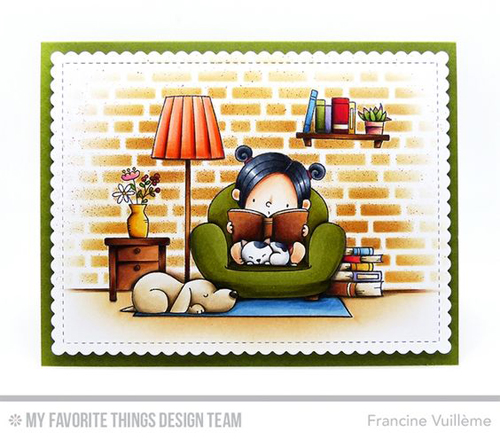 Handmade card from Francine Vuilleme featuring products from My Favorite Things #mftstamps