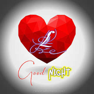 L letter good night images