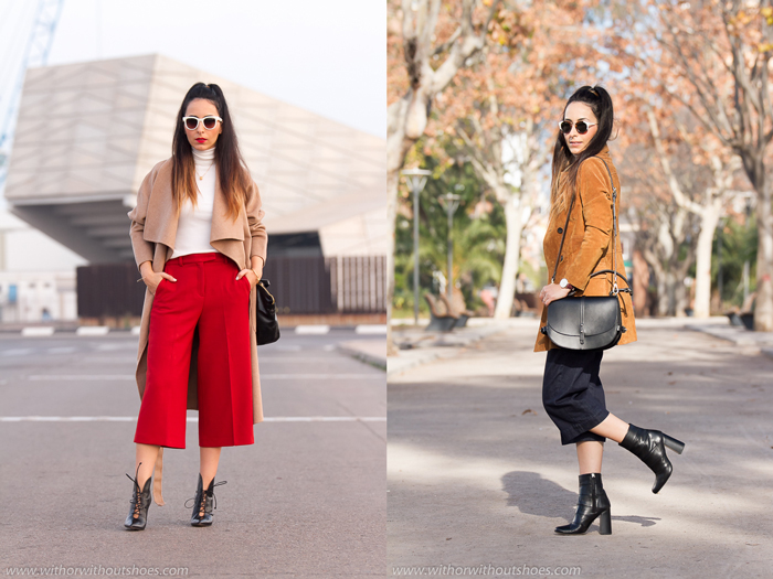 LEvita Trench de ante de HAkei y Culottes Como combinar los pantalones culottes