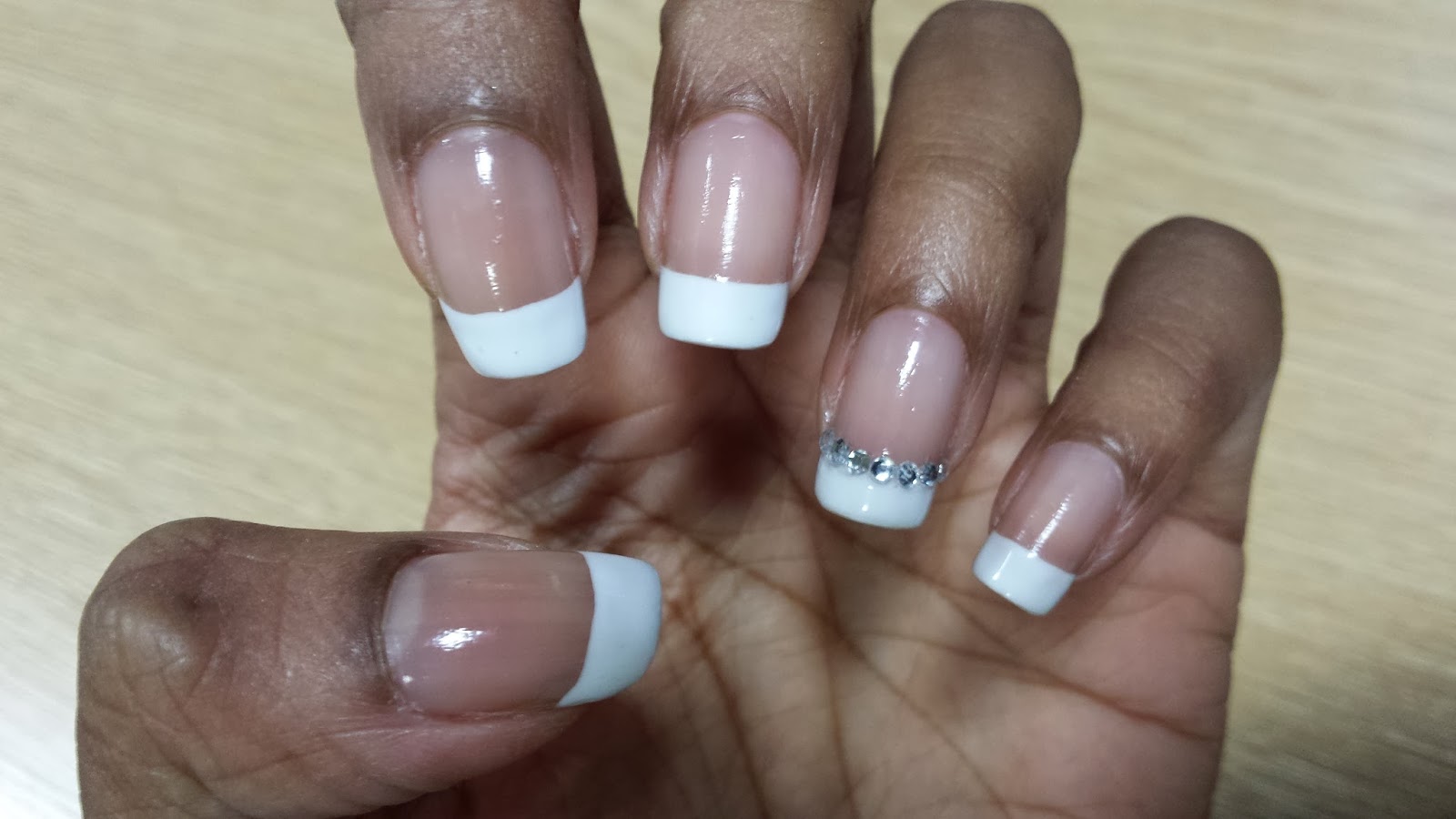 7. French Manicure Nail Art for Weddings and Special Occasions - wide 1