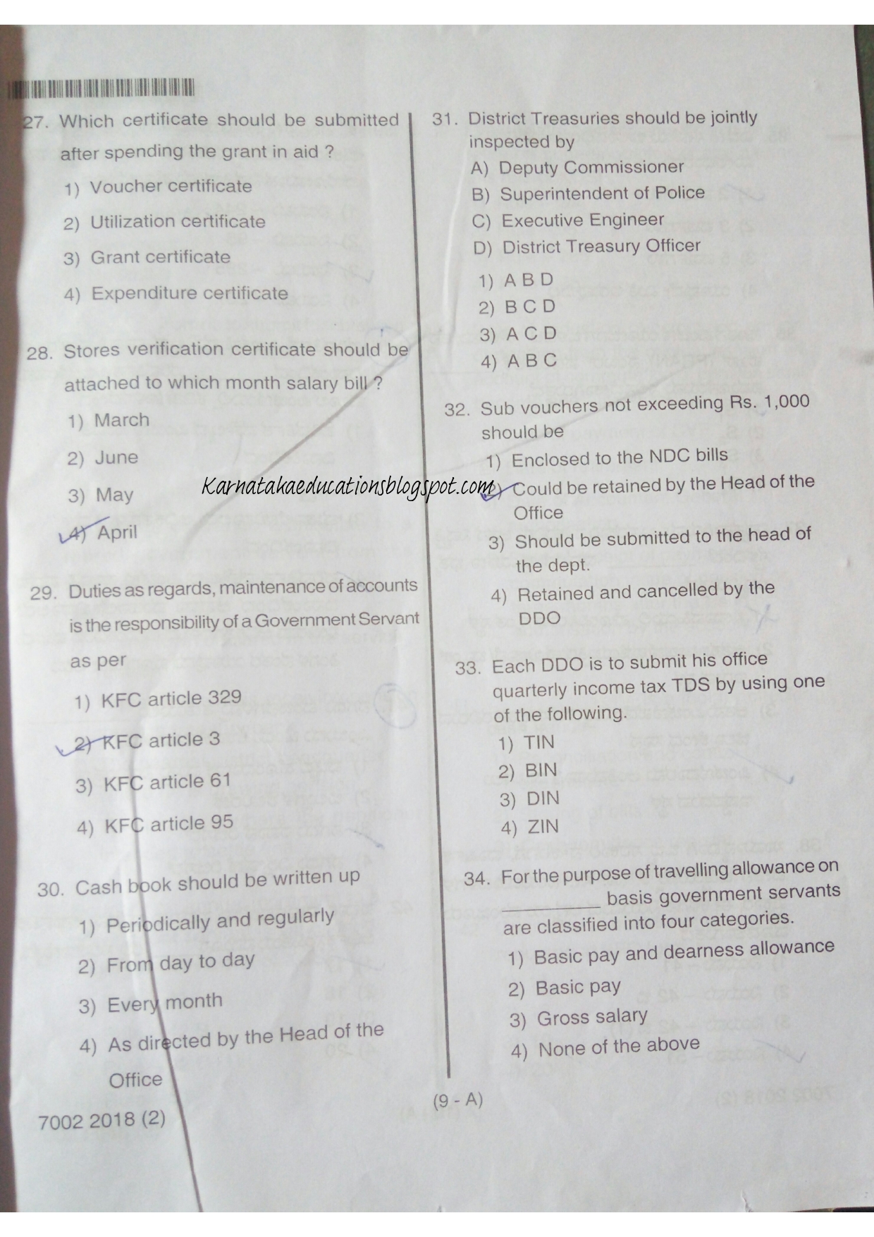 Accounts Higher Paper1
