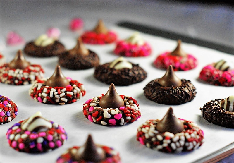 Chocolate Valentine Kiss Cookies The Kitchen is My Playground