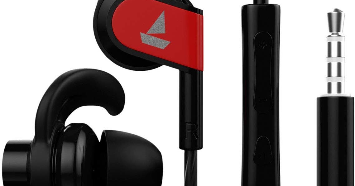 Boat Bassheads 242 Wired Sports Earphones with HD Sound, 10 mm Dynamic