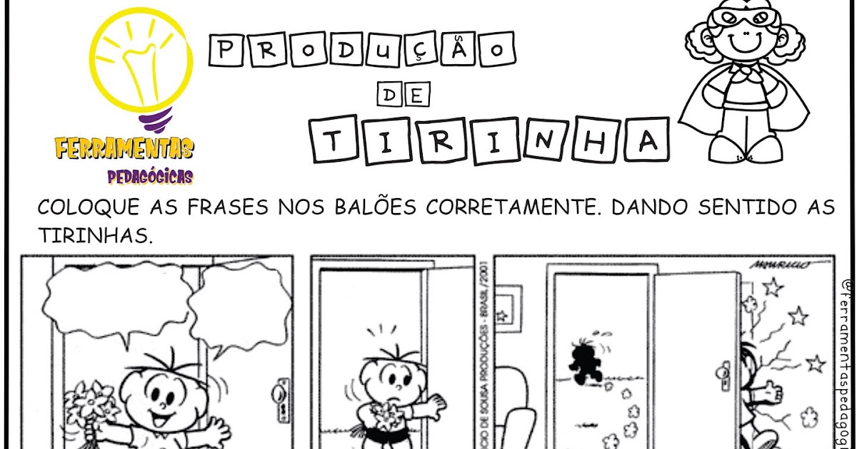 Exemplo De Produção Coletiva De Tirinha Para O 1º Ano