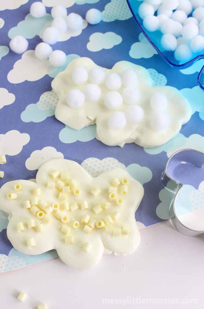 Cloud Dough Recipe and Sensory Cloud Activity Messy Little Monster