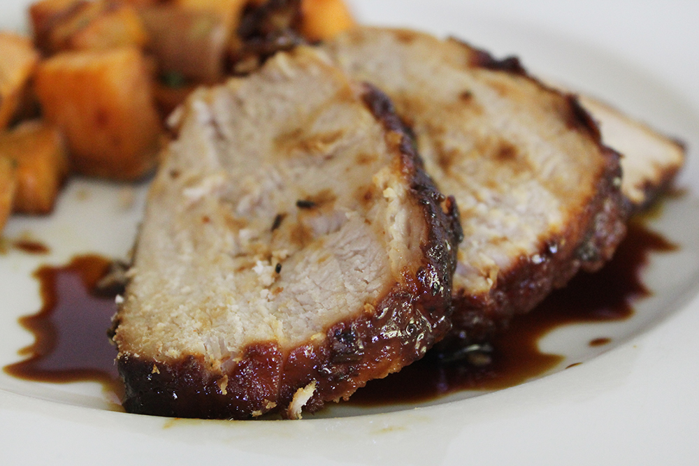 Southern Mom Loves Easy Slow Cooker Molasses, Garlic, & Herb Pork Loin