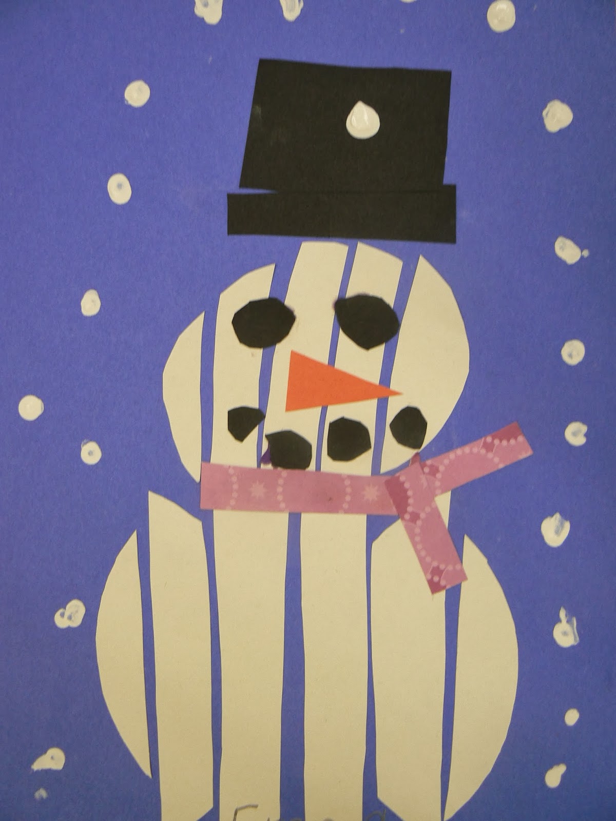 Mrs. T's First Grade Class: Snowman Art