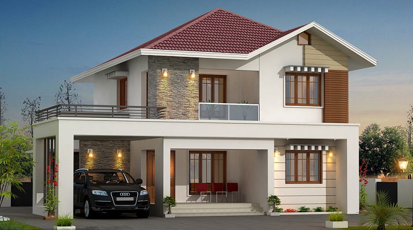 MODERN DOUBLE STORY HOUSE DESIGN WITH INTERIOR VIEWS - Decor Units MODERN DOUBLE STORY HOUSE DESIGN WITH INTERIOR VIEWS - Decor Units