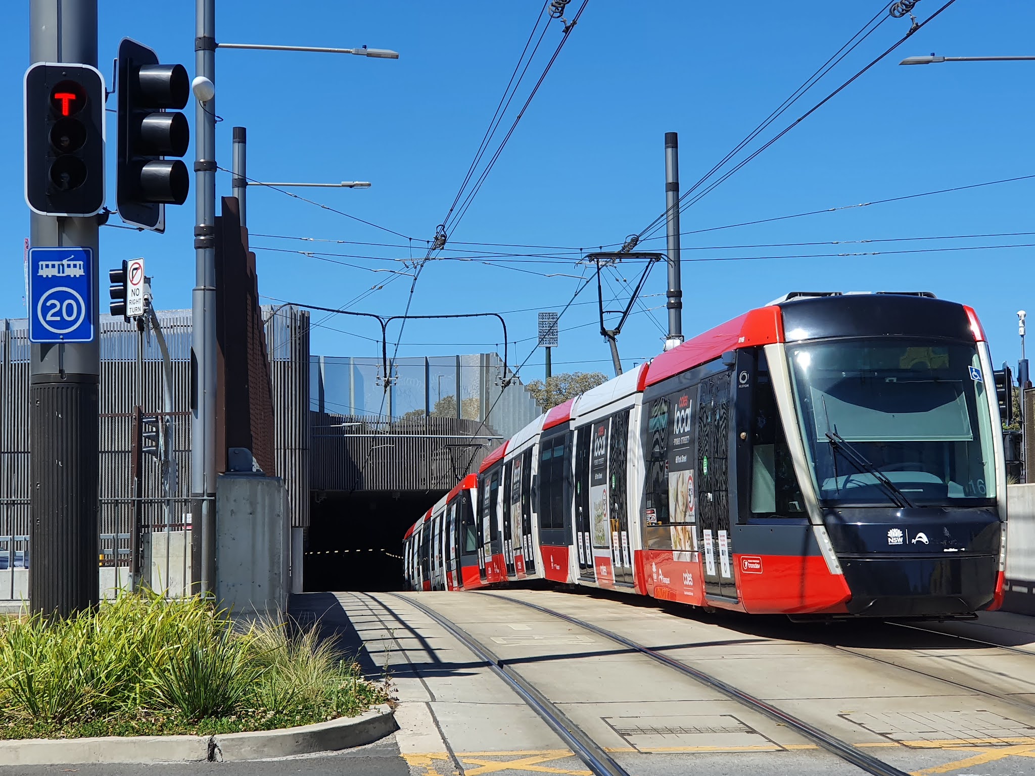 Sydney City and Suburbs Moore Park, light rail tunnel