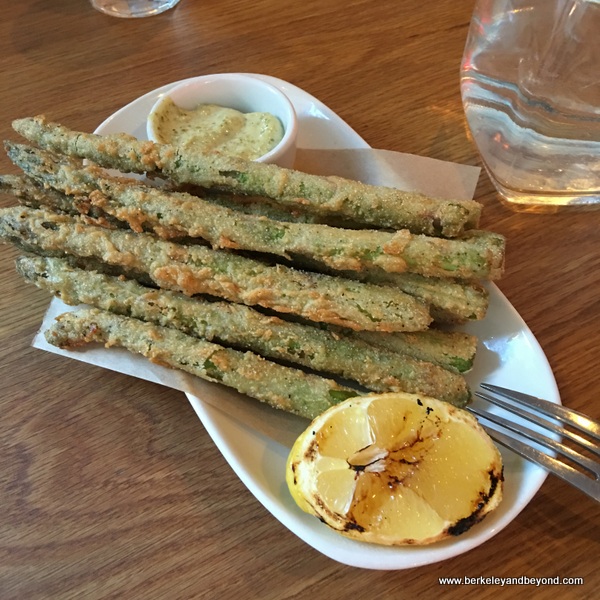 deep-fried asparagus at Delarosa in San Francisco deep-fried asparagus at Delarosa in San Francisco