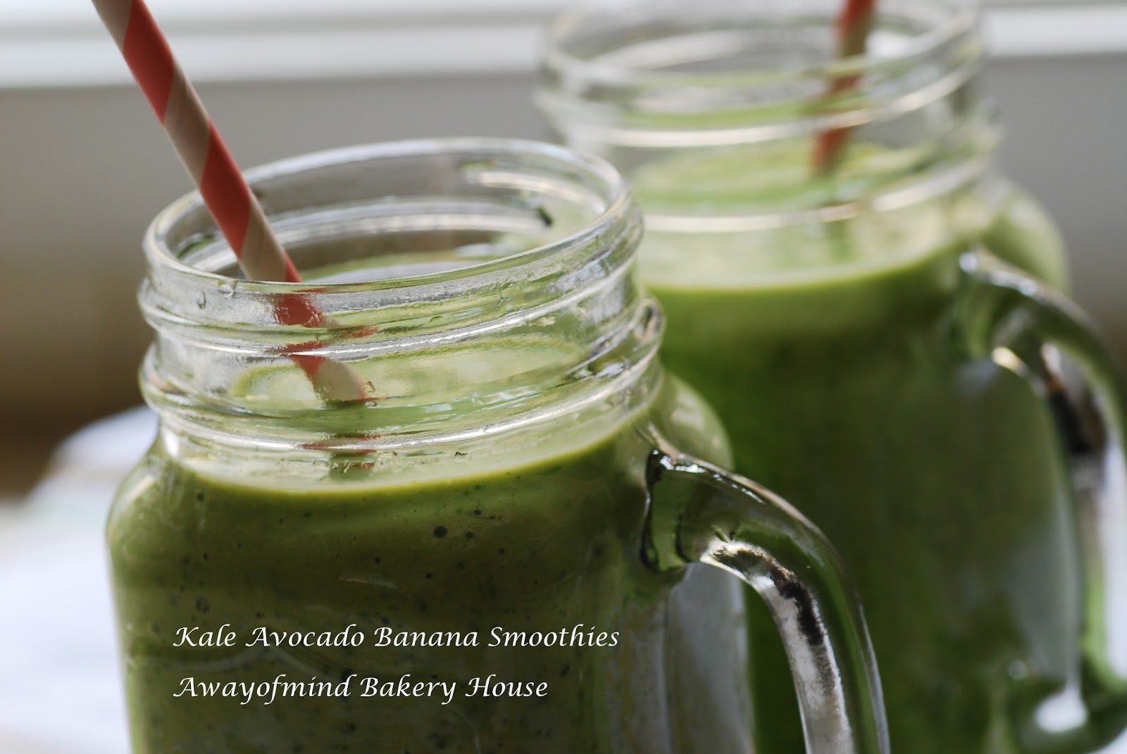 Awayofmind Bakery House Kale Avocado Banana Smoothies