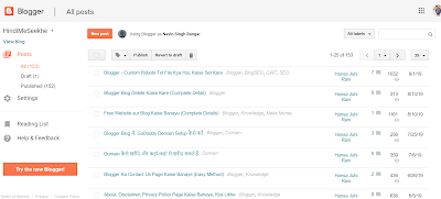 blogger-dashboard this is the screenshot of blogspot website maker dashboard