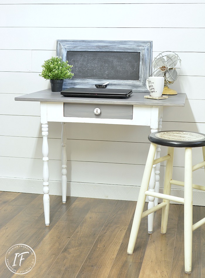 Upcycled Farmhouse Office Work Table