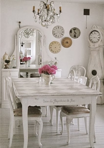 Diez imágenes de comedores con estilo shabby chic