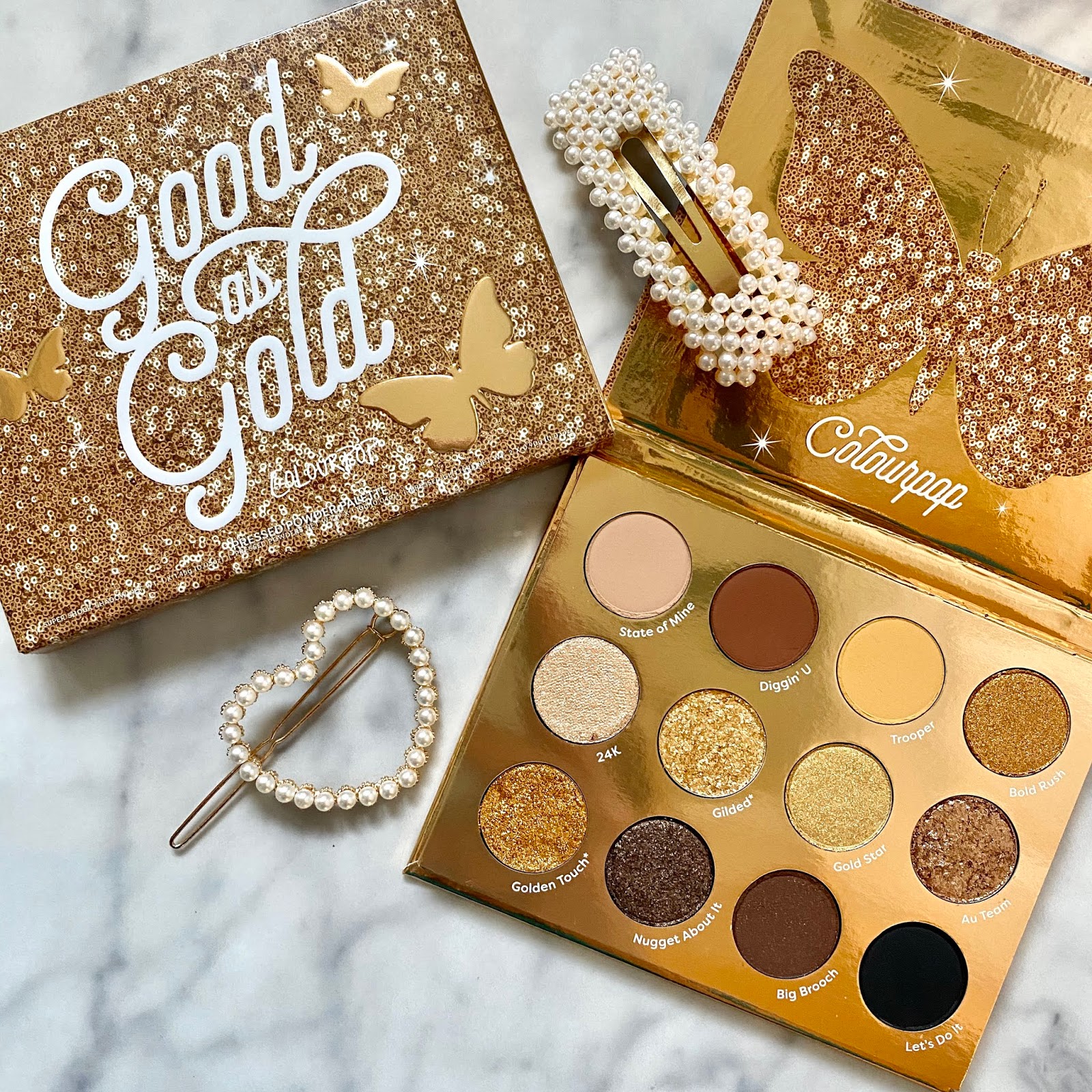 Review and " Good as Gold Eyeshadow Palette - Tigranouhi