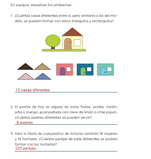 Respuestas Apoyo Primaria Desafíos matemáticos 4to grado Bloque I lección 13 Combinaciones