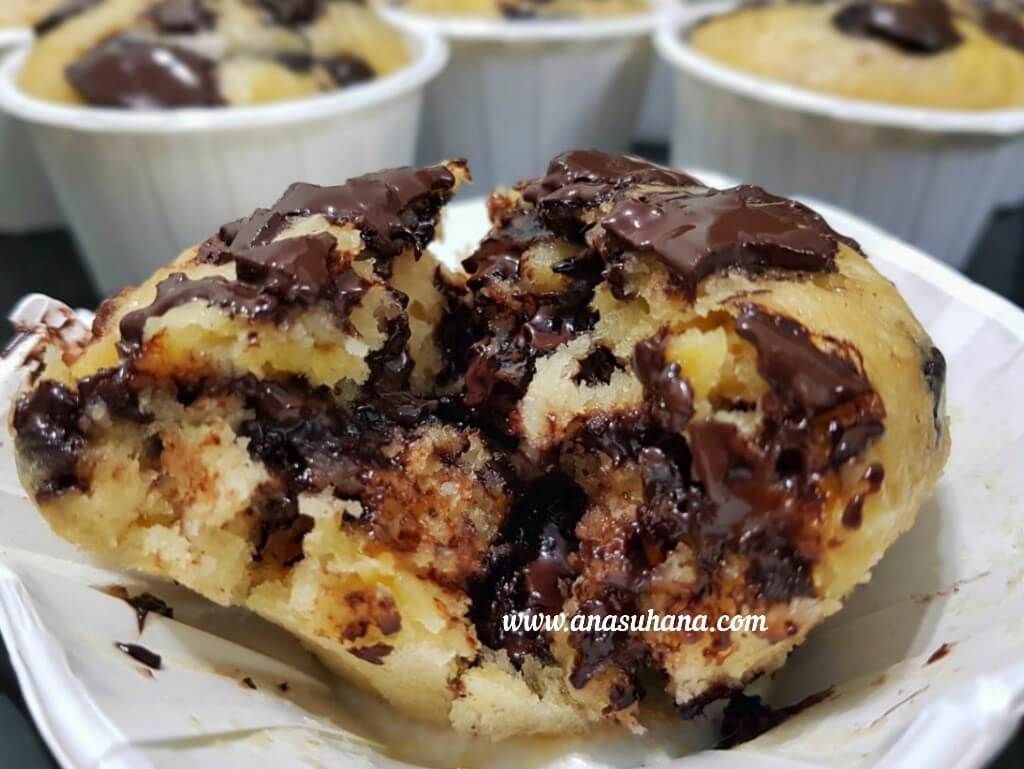 Resipi Muffin Pisang Coklat Sukatan Cawan Tanpa Mixer
