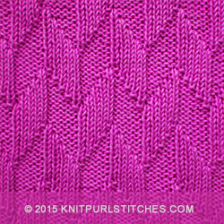 Alternating Diagonal -  A lovely reversible stitch pattern. If you can knit and purl, you can create this stitch!