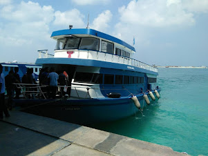Ferry Boats at Hulhumale' Ferry Terminal.