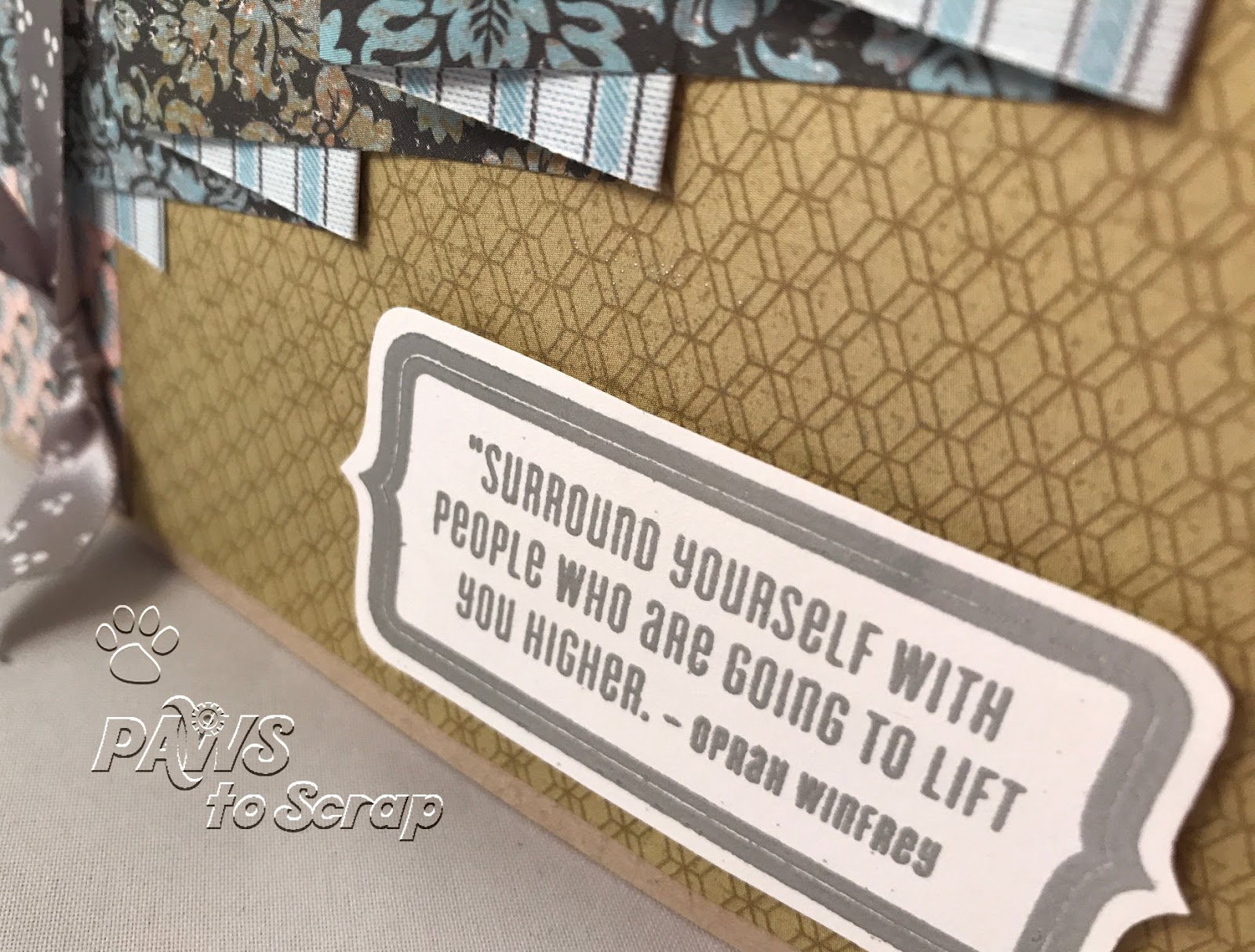 Paws to Scrap June 2017 A Year of Card Making Techniques Basic