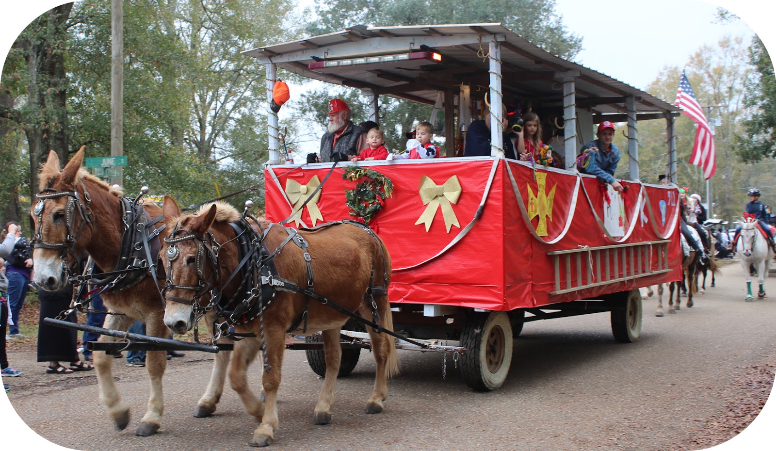 Tammany Family Folsom Horse & Wagon Christmas Parade