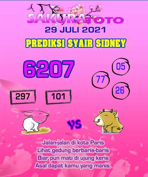 Syair Sdy 29 Juli 2021 - Prediksi Sdy 29 Juli 2021 - Ubertoto