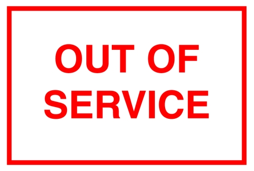 out of service