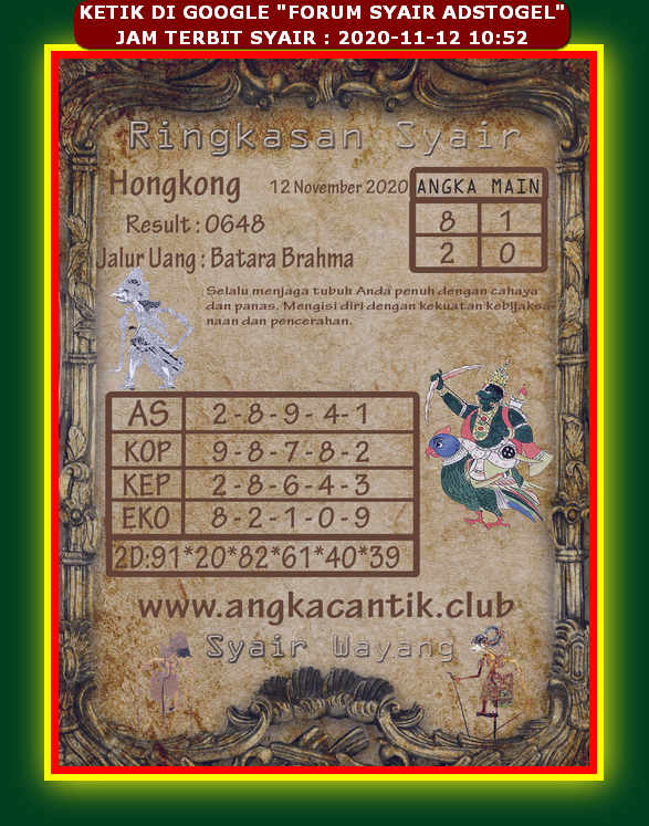 Semalam Buka Pengeluaran Fajar Pakong 888 Hari Ini 7 November 2020