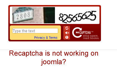 Joomla website designing: Captcha recaptcha is not working on joomla?
