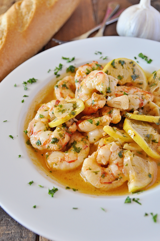 GARLIC SHRIMP WITH LEMON AND PARSLEY RECIPE