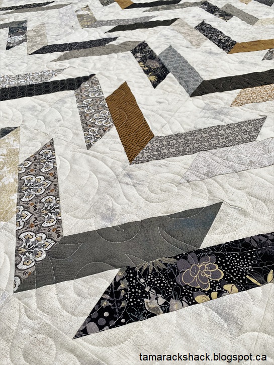 Tamarack Shack Washboard Road Quilt in Stiletto