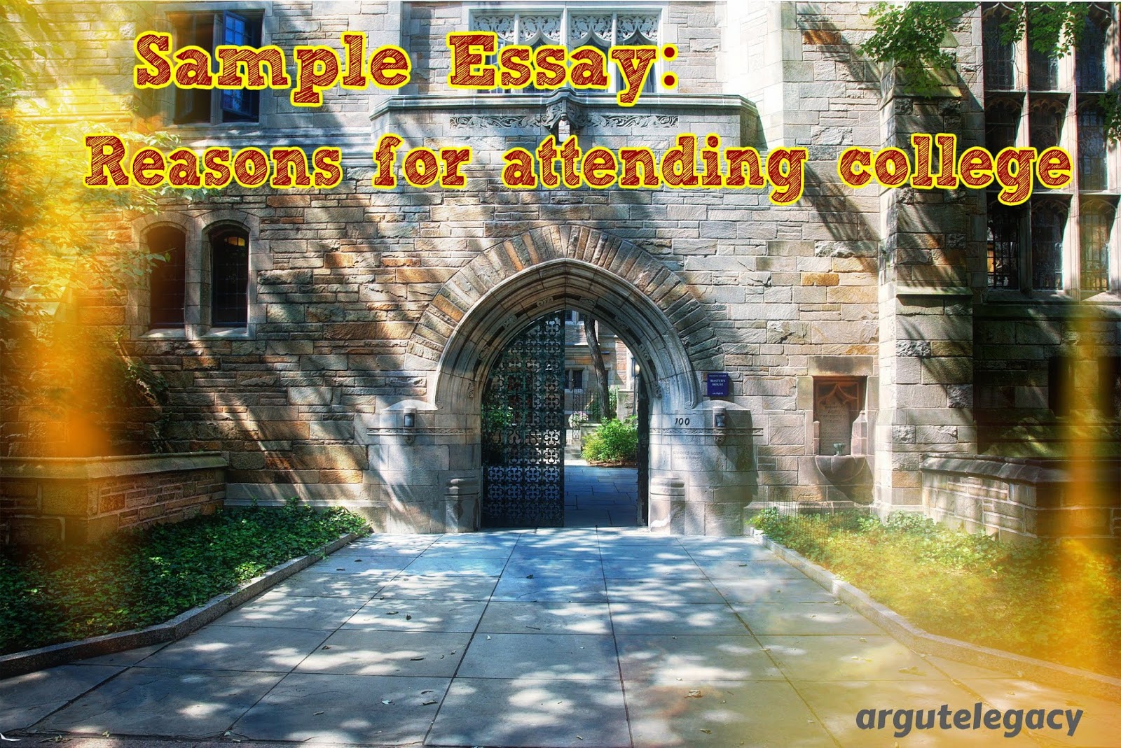 reasons for attending college essay