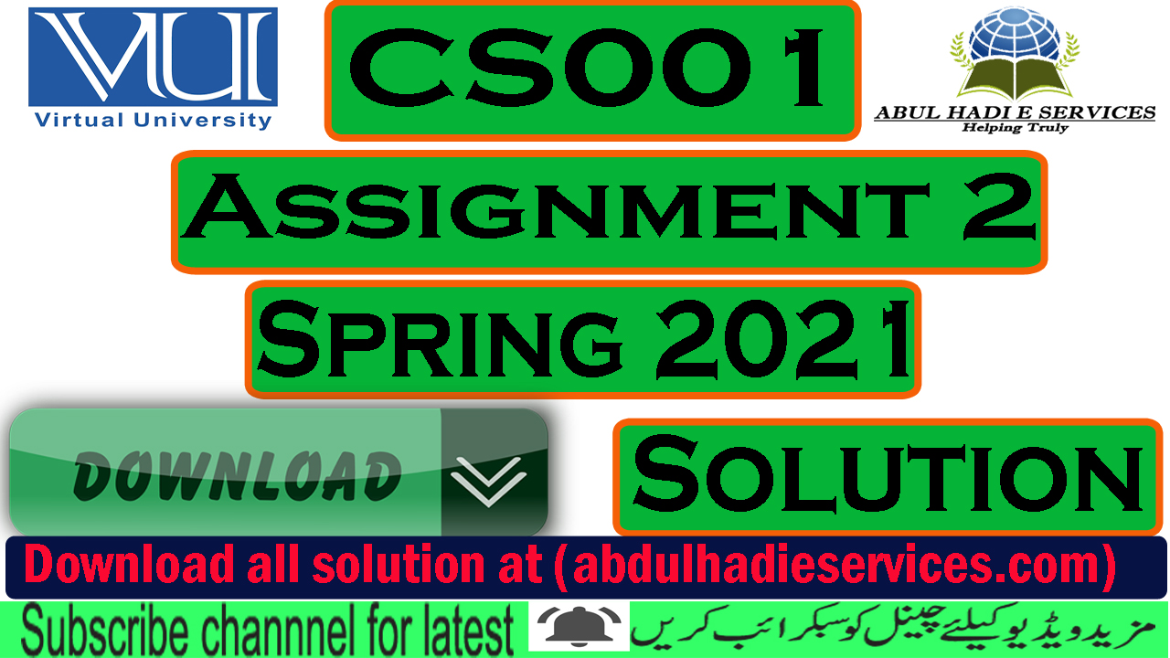 solved assignment m ed spring 2021