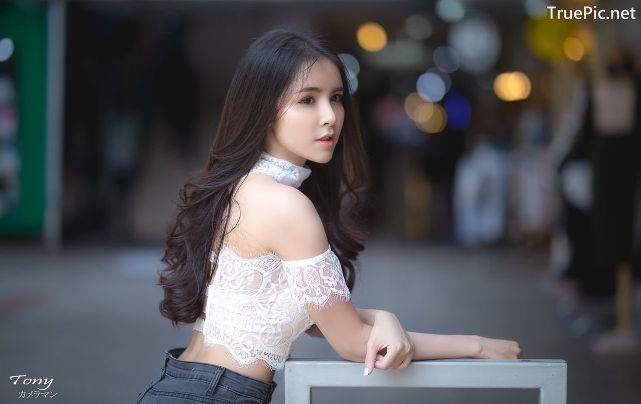 Image-Thailand-Beautiful-Model-Soithip-Palwongpaisal-Transparent-Lace-Crop-Top-And-Jean-TruePic.net- Picture-12