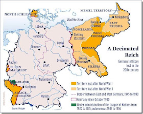 Territories lost Germany post WW2 map