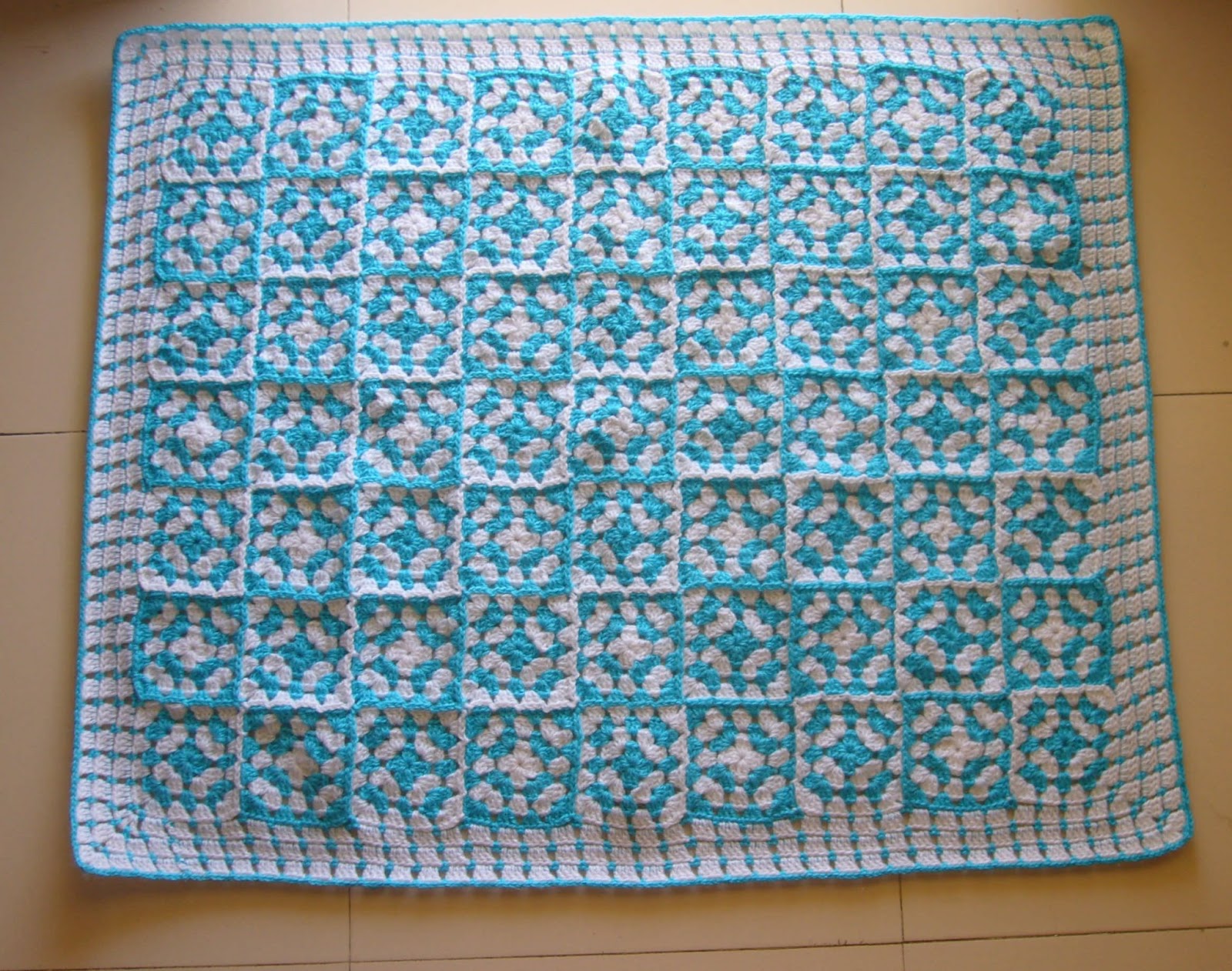 Crochetkari Granny Square Baby Blanket