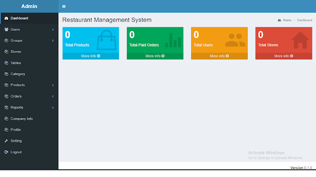 online restaurant management system