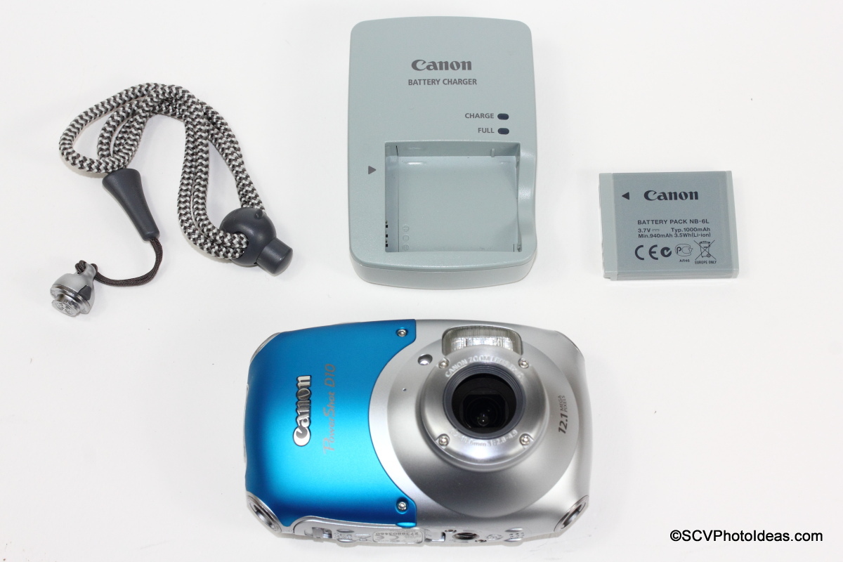 Canon PowerShot D10 Camera w/ strap / battery / charger