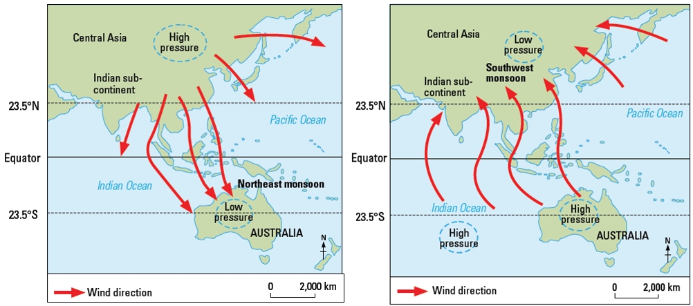 Angin Muson Barat Dan Timur Di Indonesia Guru Geografi