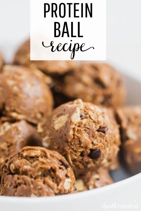 Chocolate Peanut Butter Protein Balls Healthy Diet Dessert